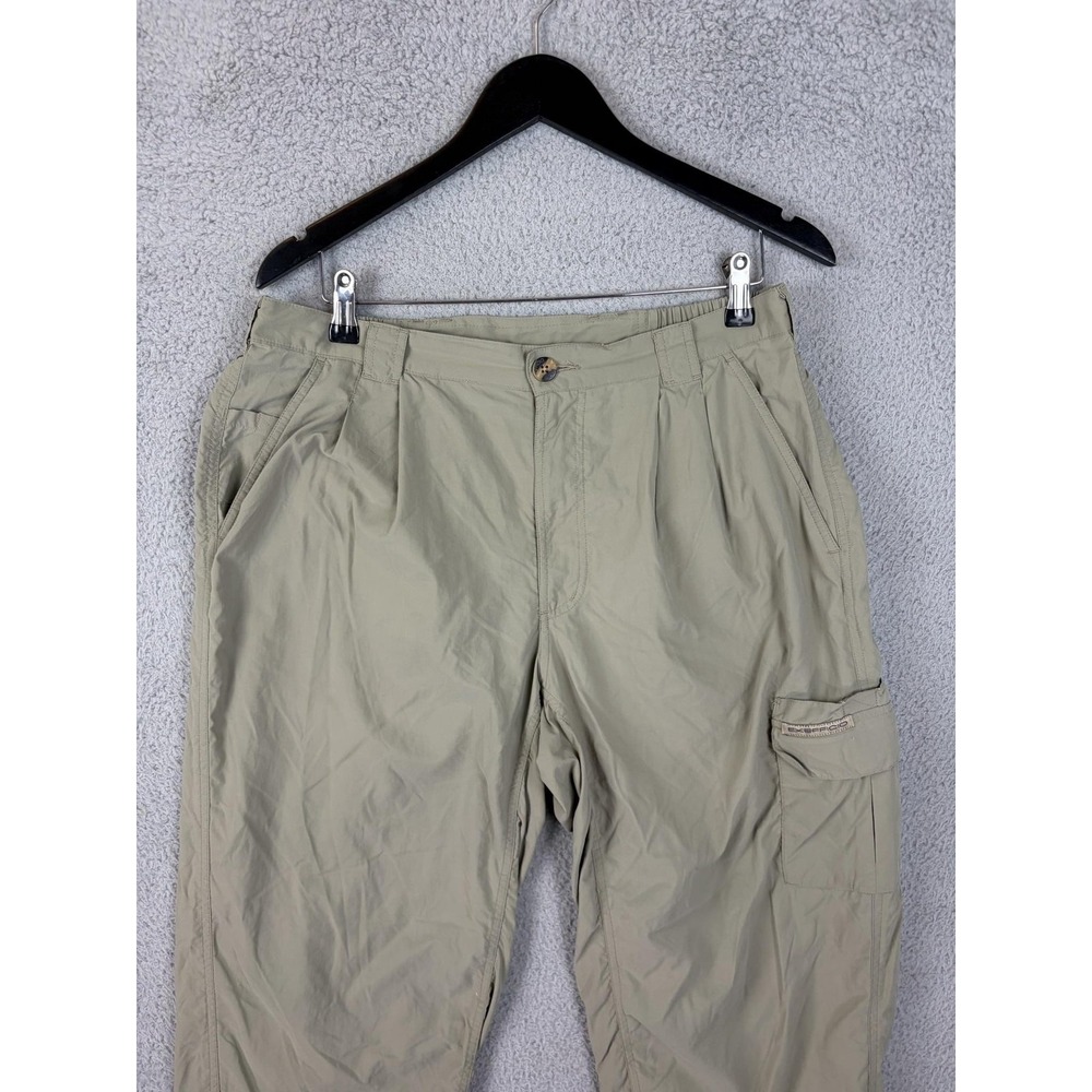 ExOfficio Pants Mens 34x29 Beige Nylon Hiking Elastic Waist Outdoor Travel M
